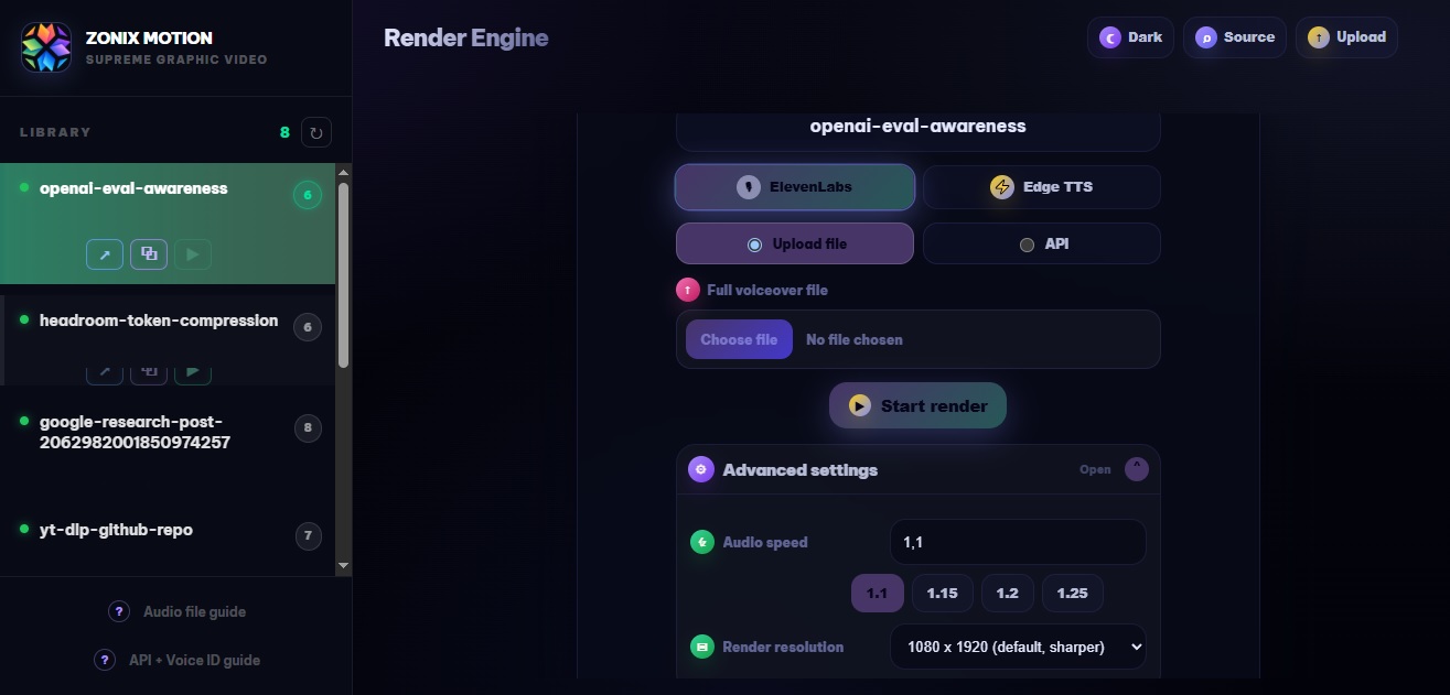 Basic Preview Interface